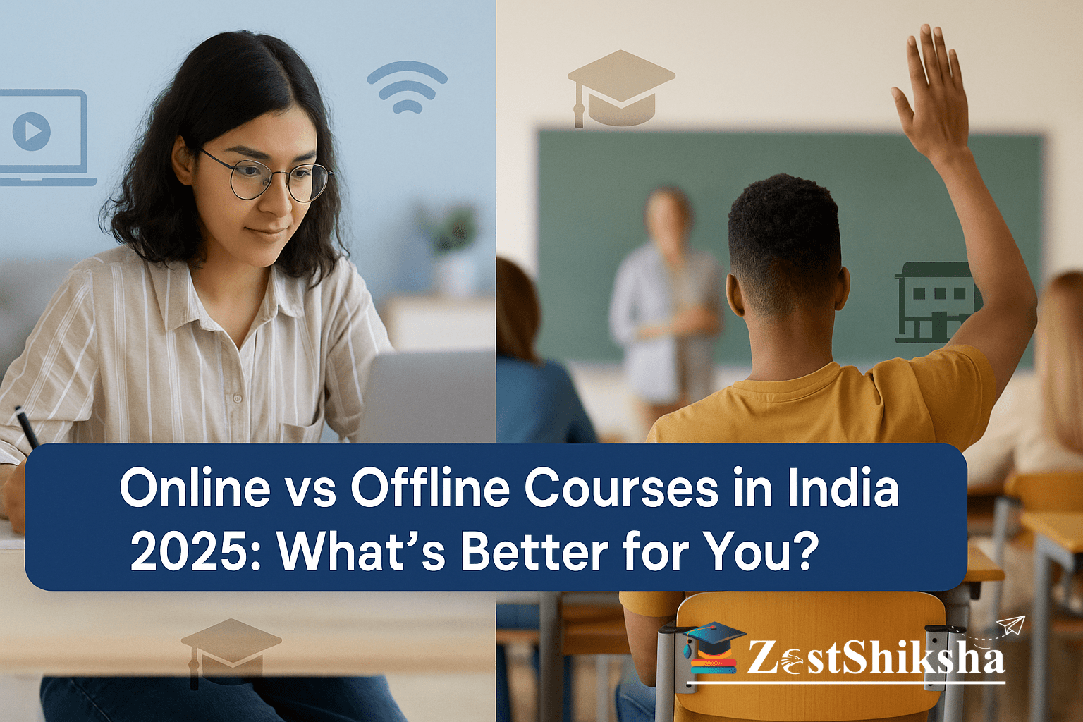 Online vs Offline Courses in India 2025
