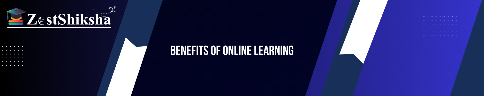 Online vs Offline Courses in India (2025): What’s Better for You? 3 Benefits of Online Learning banner with Zest Shiksha branding